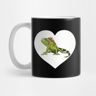 Iguana Heart for Iguana Lovers, White Mug